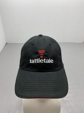 Tattletale Hat Cap Strap Back One Size Black Triple Crown Adjustable Breathable